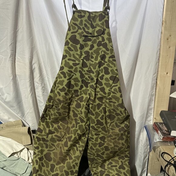 Vintage STEARNS Bib Overalls Drywear Mens Hunting Camo Rain - XLarge - Picture 4 of 6